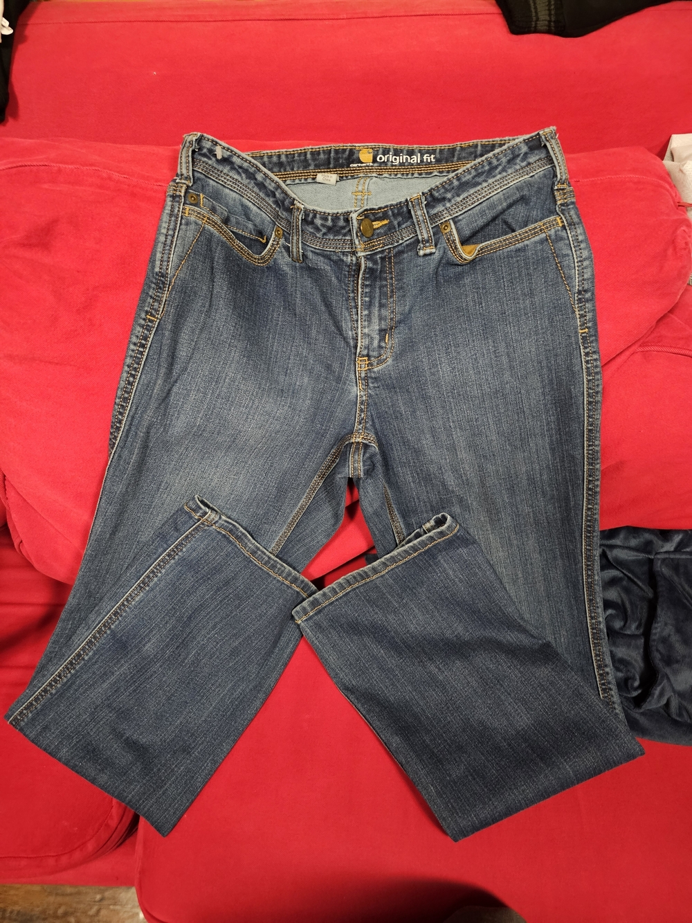 Carhartt Women's Blue Denim Jeans Size 4